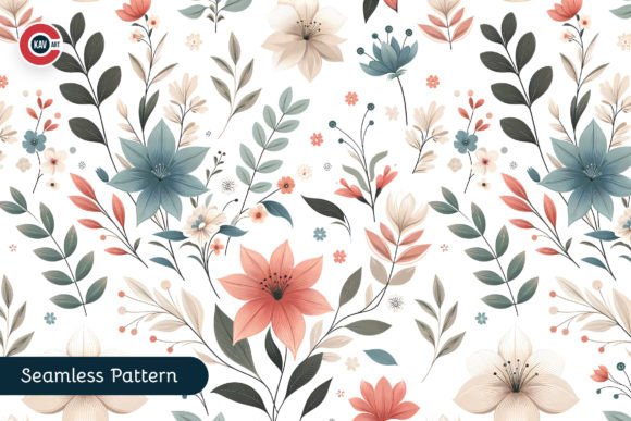 Download Soft Color Floral Seamless Pattern - Floral seamless Collection