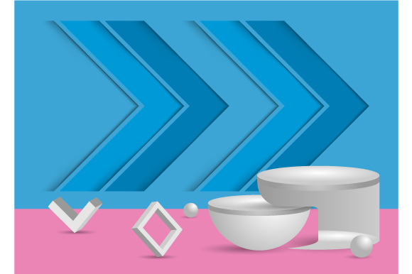 Download Podium Stage Mockup with Abstract Decor - Premium Resources