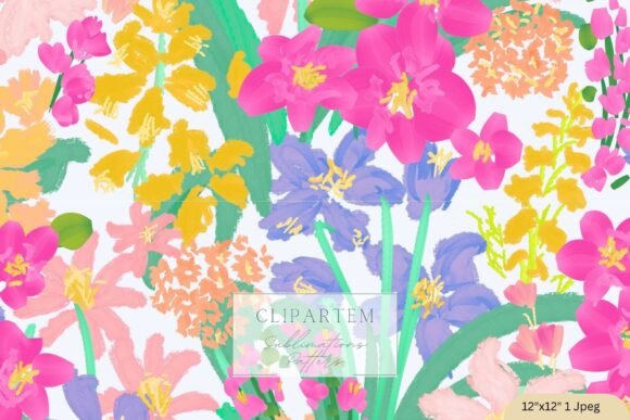 Download Pink Blue Floral Seamless Pattern Meadow - Floral seamless Collection